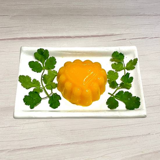 Heart-Shaped Mango Pudding / 心型芒果布甸